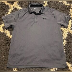 Under Armour Tech Men’s Polo Graphite and Black XL